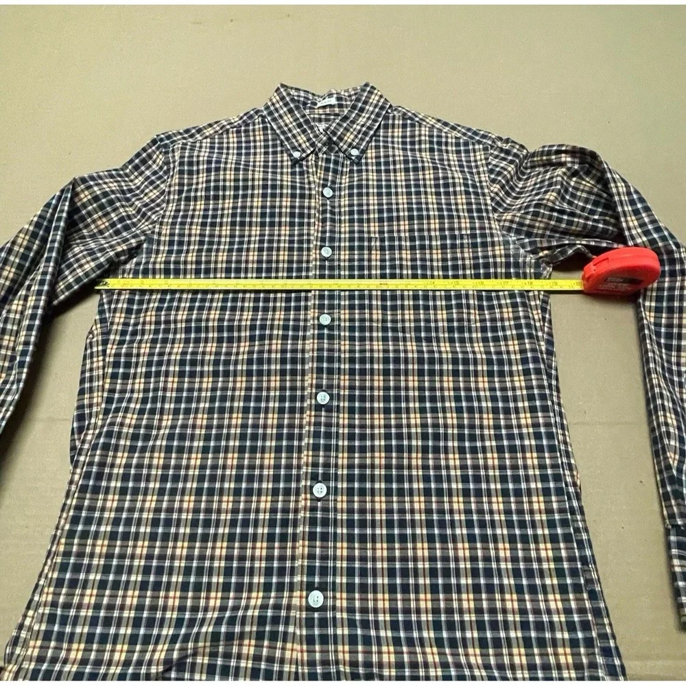J.Crew-Tailored‎ by J.Crew Men's Small Multicolor Plaid Button Down Cotton Woven